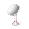 simplehuman SENSOR Lustro Kosmetyczne do Makijażu - Powiększające, z Podświetleniem - Różowe