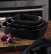 Holm PURE BLACK Naczynie Żaroodporne - Forma do Zapiekania 24 cm Czarna