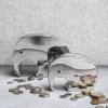 Georg Jensen MONEYPHANT Stalowa Skarbonka Słonik / Srebrna