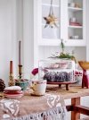 Bloomingville CHRISTMAS JOLLY Świąteczny Kubek ze Złotym Uchem 300 ml / Zestaw 2 Szt.