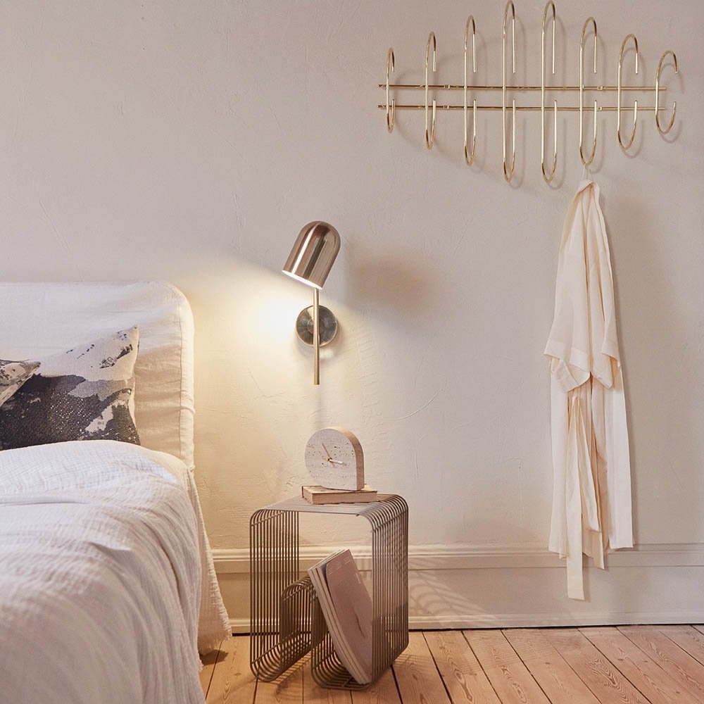 AYTM curva チェア AYTM - CURVA Stool and Shelf - Stołek - Silver