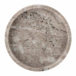 Bloomingville IVETTE Podstawka - Taca Marmurowa 20 cm / Szary Marmur