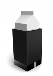 Magisso BLACK TERRACOTTA Ceramiczny Pojemnik Chłodzący na Mleko / Soki w Kartonach 1 l Czarny