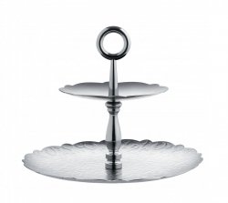 Alessi DRESSED FOR X-MAS Patera - Etażerka Dwupoziomowa - Stal Polerowana