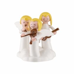 Alessi HAPPY ETERNITY BABY Porcelanowa Figurka Świąteczna / Grające Aniołki