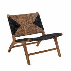 Bloomingville GRANT Fotel Wypoczynkowy z Drewna Tekowego