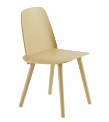 Muuto NERD Krzesło Drewniane - Żółte Sand Yellow