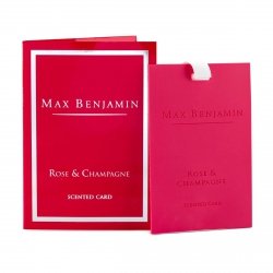 Max Benjamin CLASSIC Zawieszka - Karta Zapachowa - Rose & Champagne