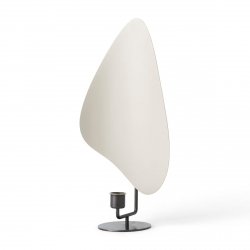 Audo FLAMBEAU Świecznik Stołowy 34 cm Brązowy Mosiądz / Szary
