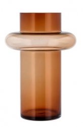 Lyngby Glass TUBE Wazon do Kwiatów 30 cm Amber