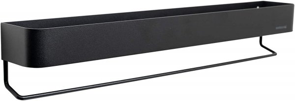 Bath NORDIC Półka Łazienkowa - Uchwyt na Ręcznik 55 cm - Czarny