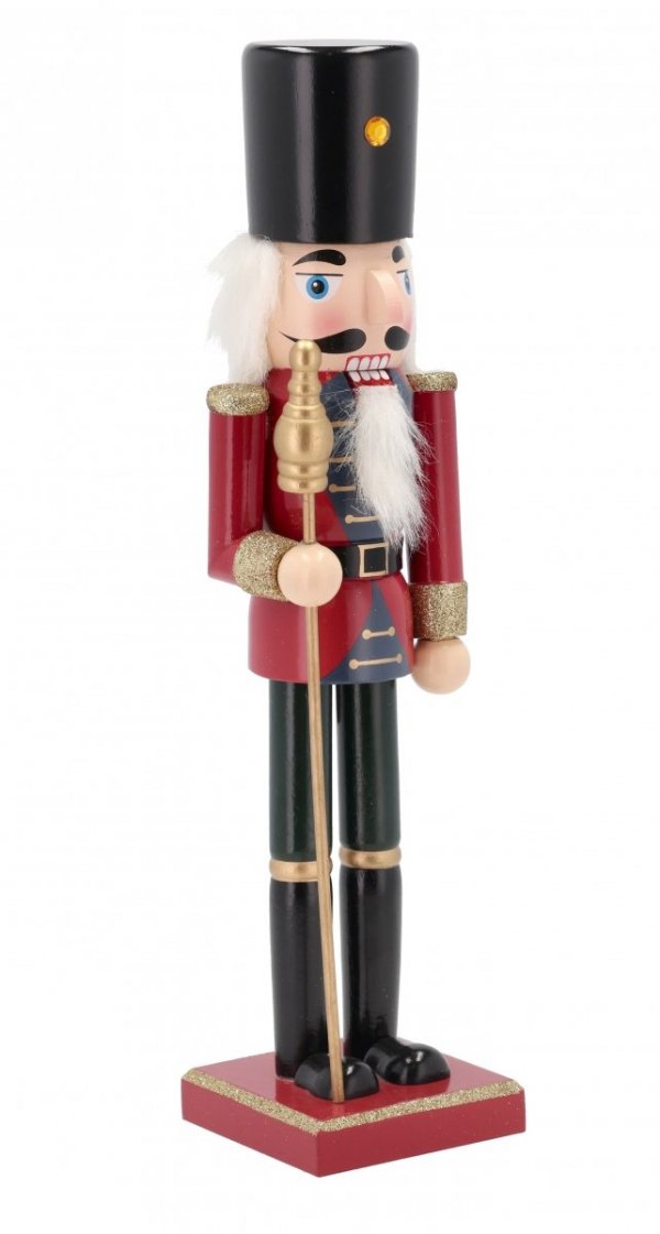 Scandinavia CHRISTMAS Świąteczna Figurka - Drewniany Dziadek do Orzechów 38 cm