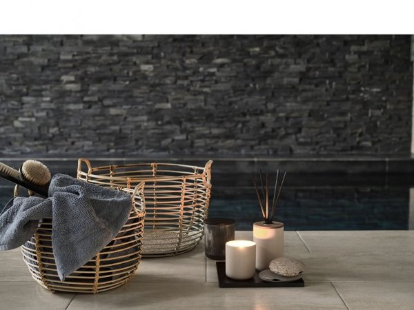 Villa Collection BATH Drewniana Szczotka do Mycia Ciała 37 cm Czarna