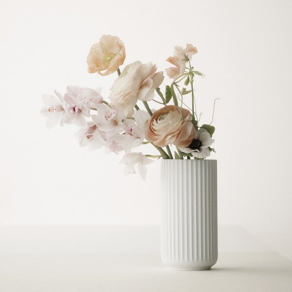 Lyngby Porcelain LYNGBY Wazon do Kwiatów 25 cm Biały
