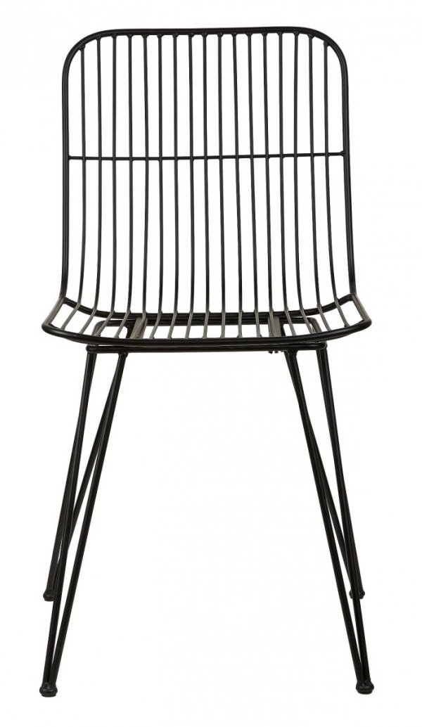 Villa Collection NORDIC Krzesło Metalowe - Czarne