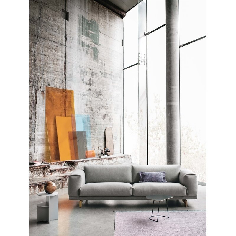 Muuto AIRY Stolik Półokrągły 44 cm Śliwkowy