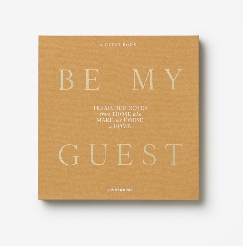 Printworks BOOKS Księga Gości w Półciennej Oprawie / Beżowa