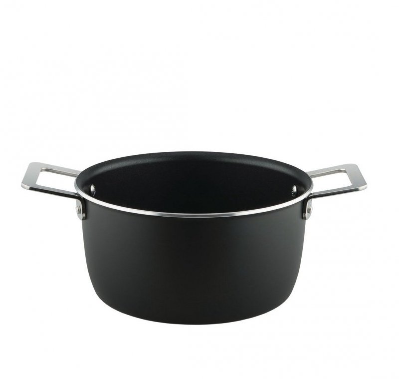 Alessi POTS &amp; PANS Garnek 3,2 l Czarny