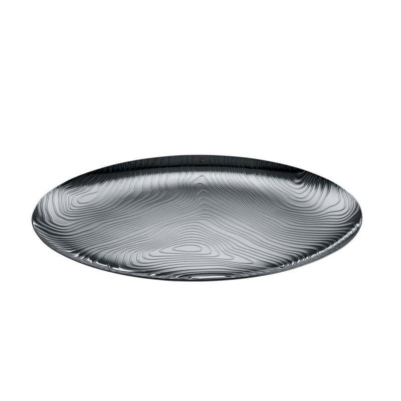 Alessi VENEER Taca Okrągła 42 cm Srebrna