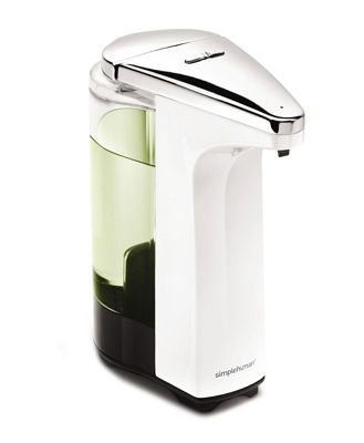 simplehuman SENSOR Bezdotykowy Automatyczny Dozownik z Czujnikiem do Mydła, Żelu Antybakteryjnego, Płynu - Biały