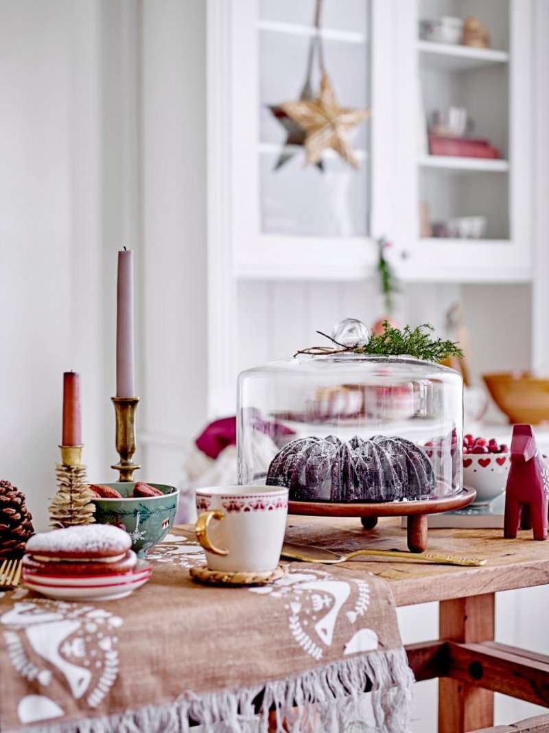 Bloomingville CHRISTMAS JOLLY Świąteczna Miseczka 14 cm / Zestaw 2 Szt. Czerwony