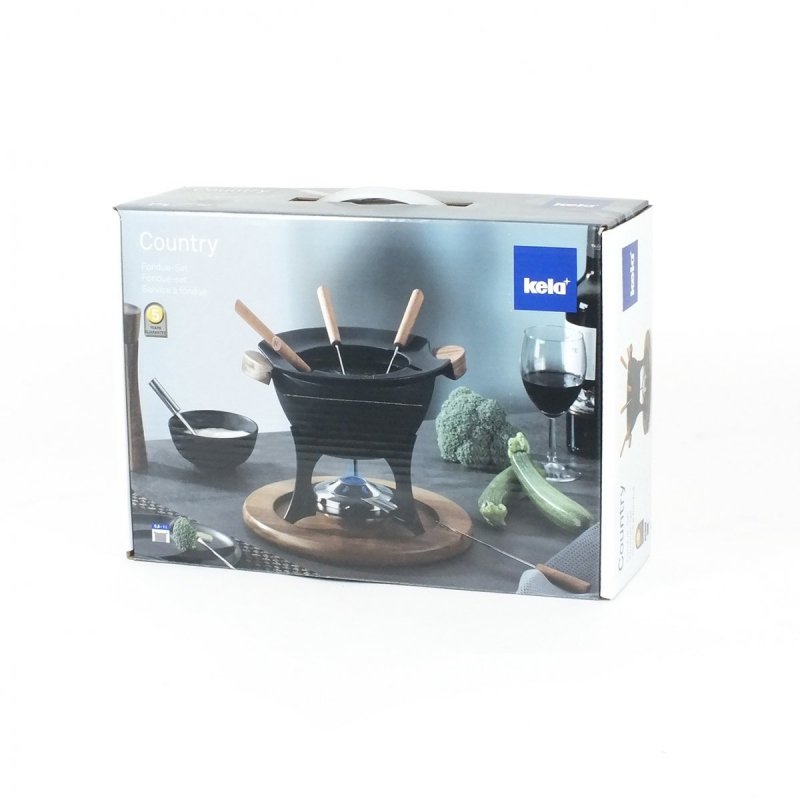 Kela COUNTRY Żeliwny Zestaw do Fondue dla 6 Osób