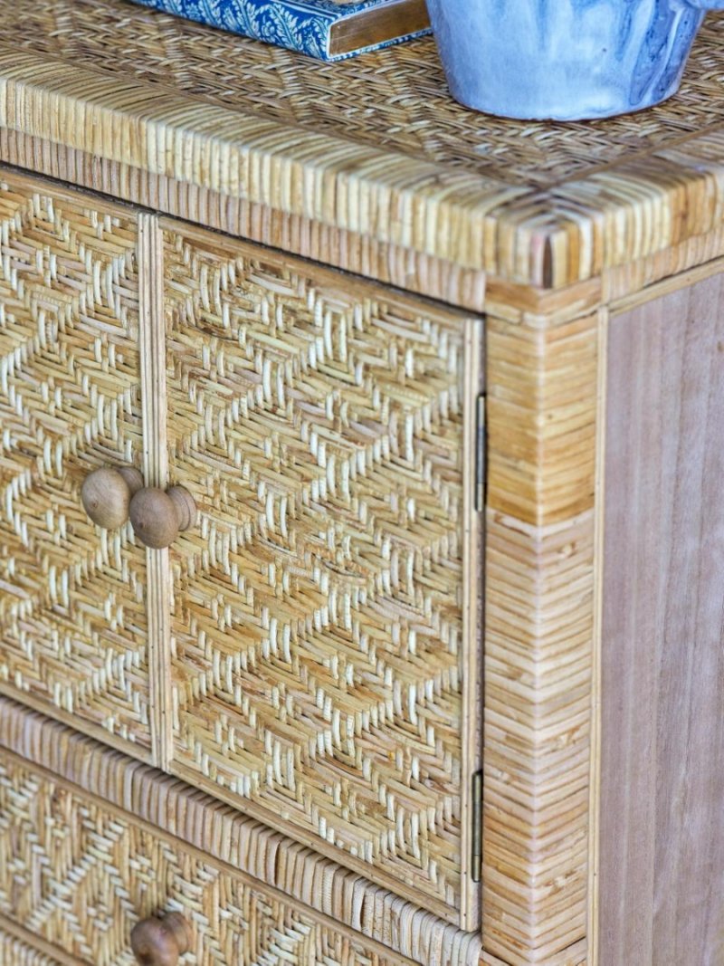 Bloomingville LORRIS Komoda Rattanowa