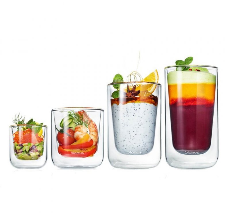 Blomus NERO Szklanki Termiczne do Cappuccino 250 ml 2 Szt.