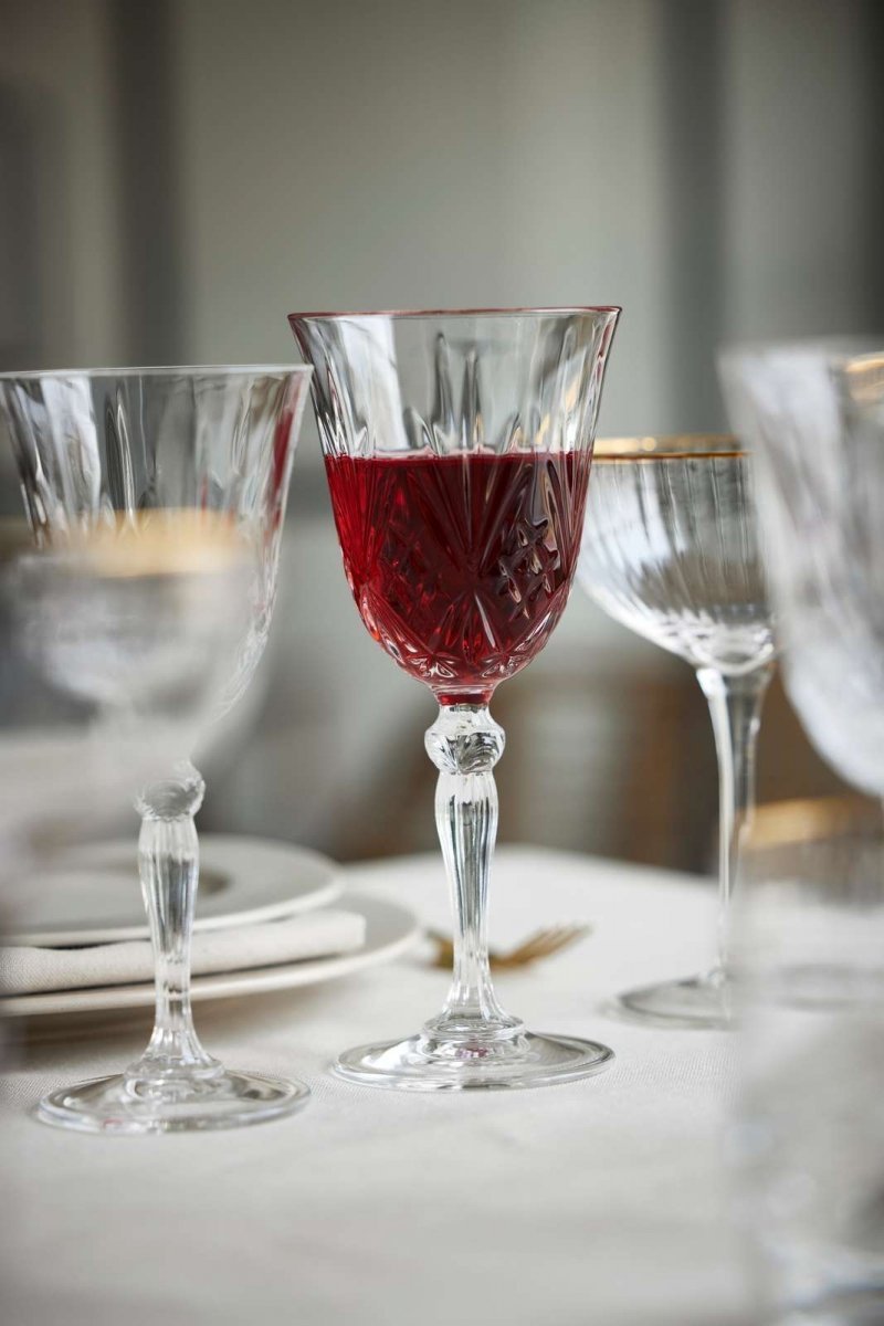 Lyngby Glass MELODIA Kryształowe Kieliszki do Czerwonego Wina 270 ml 4 Szt.