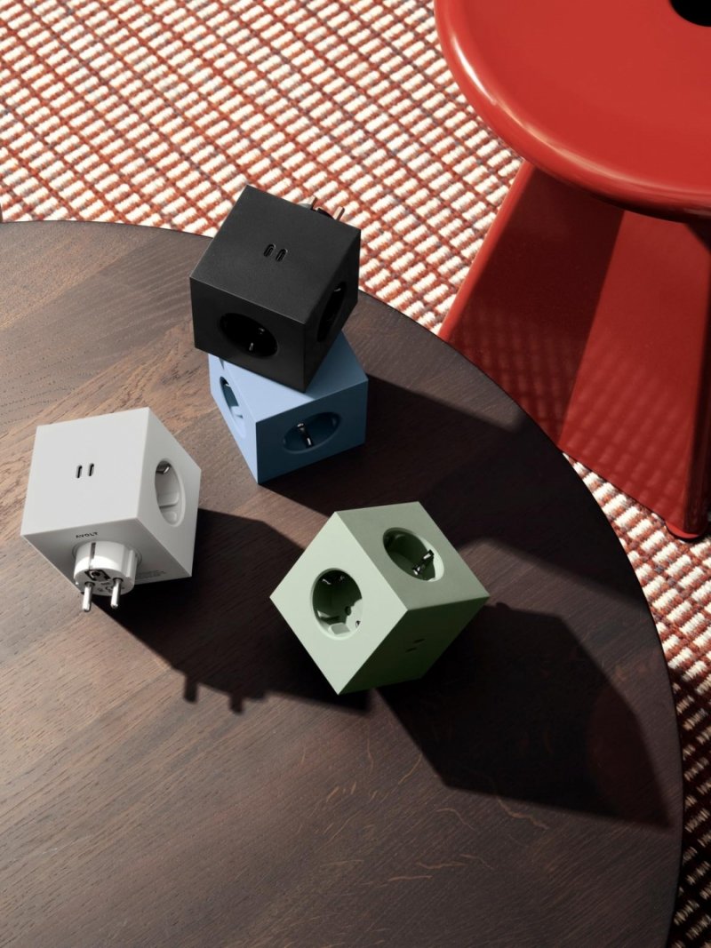 Avolt SQUARE 2 Rozgałęziacz - Listwa Zasilająca / Niebieski