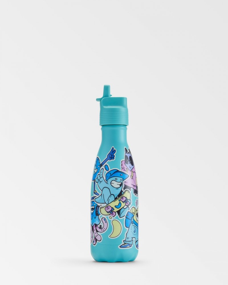 Chilly's ORIGINAL KIDS Stalowa Butelka do Wody dla Dzieci 350 ml / Niebieska Załoga