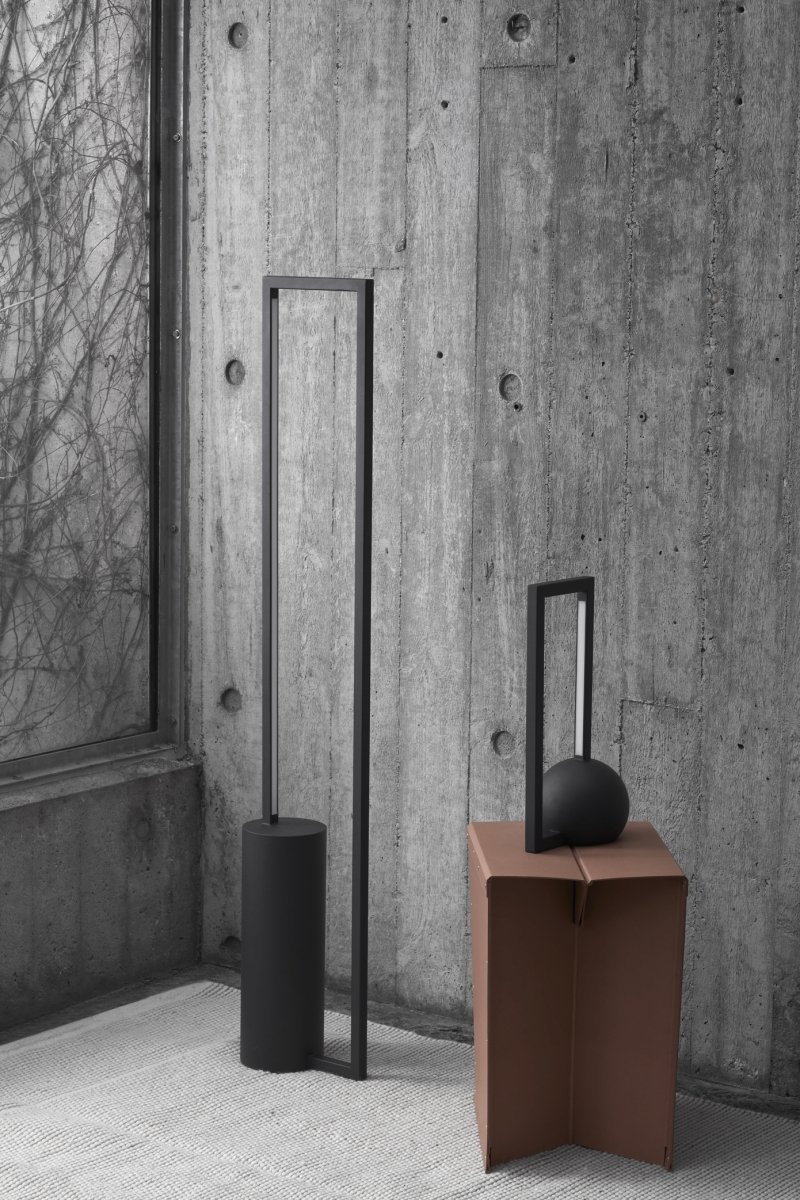 Kristina dam studio GEOMETRIC Lampa Podłogowa LED / Czarna