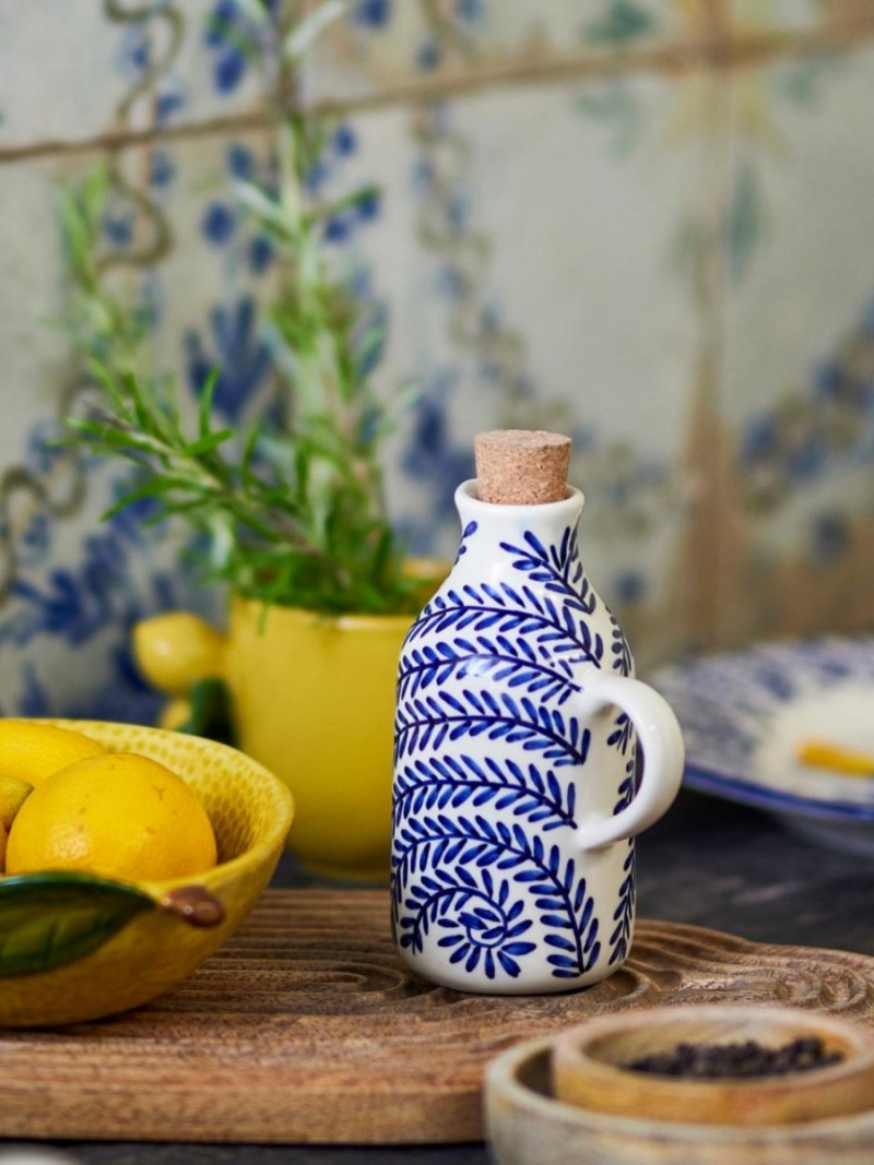 Bloomingville KARLIE Ceramiczna Karafka do Oliwy 260 ml / Niebieska