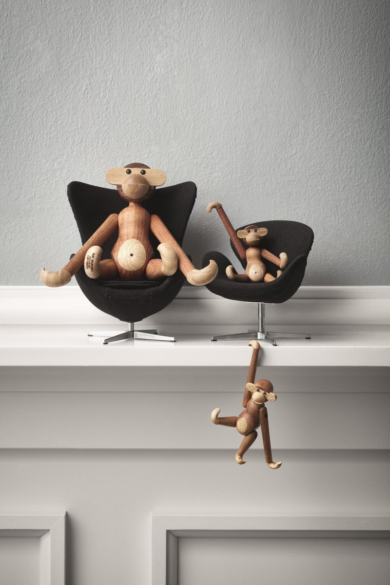 Kay Bojesen MONKEY Figurka Drewniana Małpka MINI Drewno Tekowe