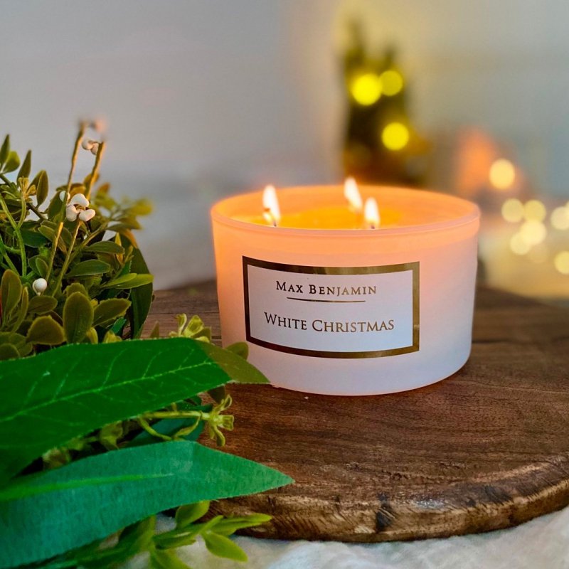 Max Benjamin CLASSIC Świeca Zapachowa 480 g Świąteczna / White Christmas
