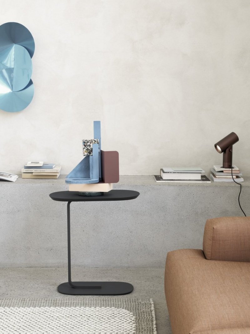 Muuto RELATE Stolik Pomocniczy - Boczny 73,5 cm Niebiesko/Szary