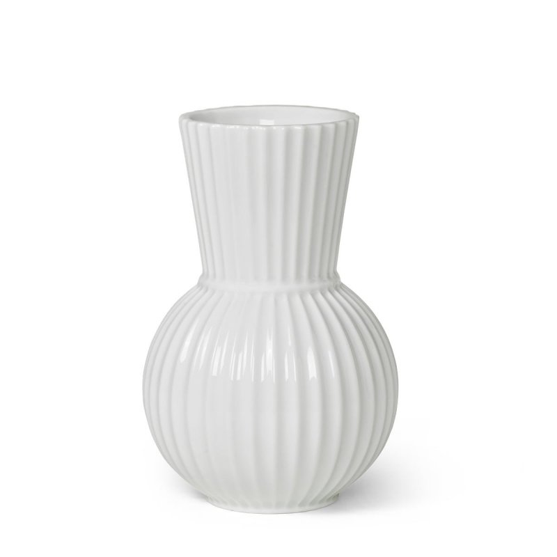 Lyngby Porcelain TURA Wazon do Kwiatów 18 cm Biały