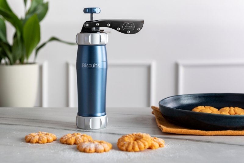 Marcato DESIGN LINE Ręczna Maszynka do Wyciskania Ciastek / Niebieska