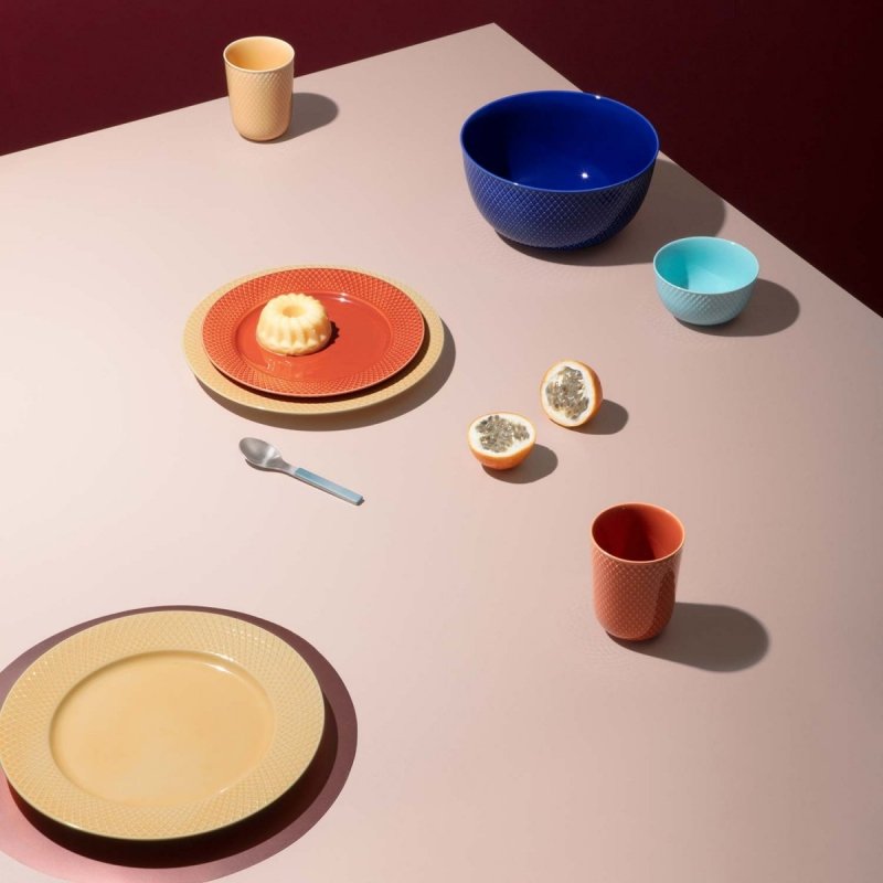 Lyngby Porcelain RHOMBE COLOR Miska 13 cm Aqua