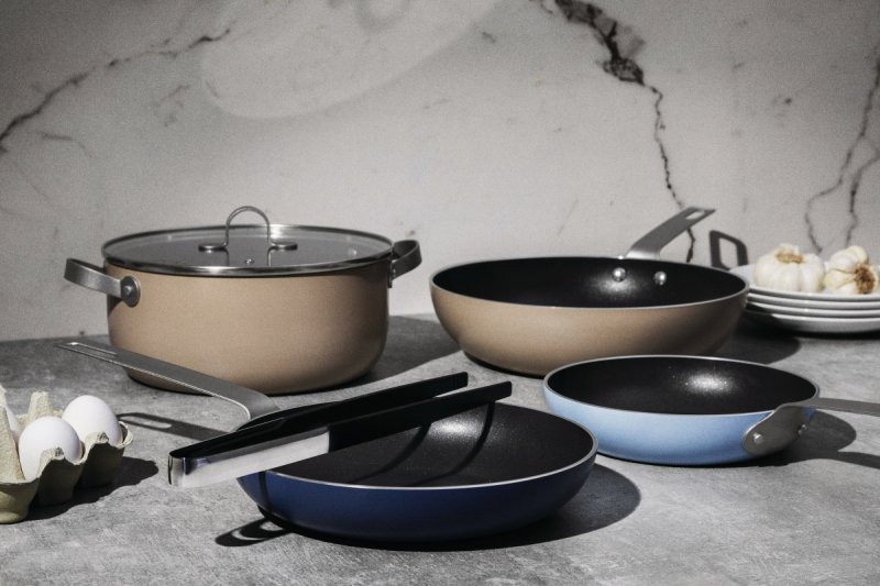 Alessi TAMA Wok - Patelnia z Powłoką Nieprzywierającą 28 cm