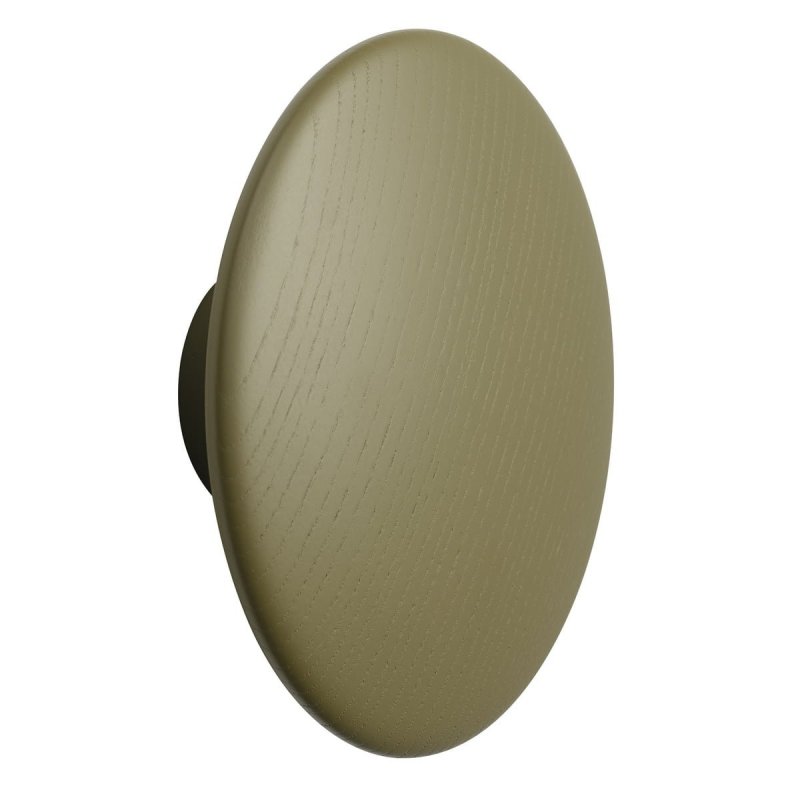 Muuto DOTS Wieszak Drewniany L 17 cm Brązowo-zielony
