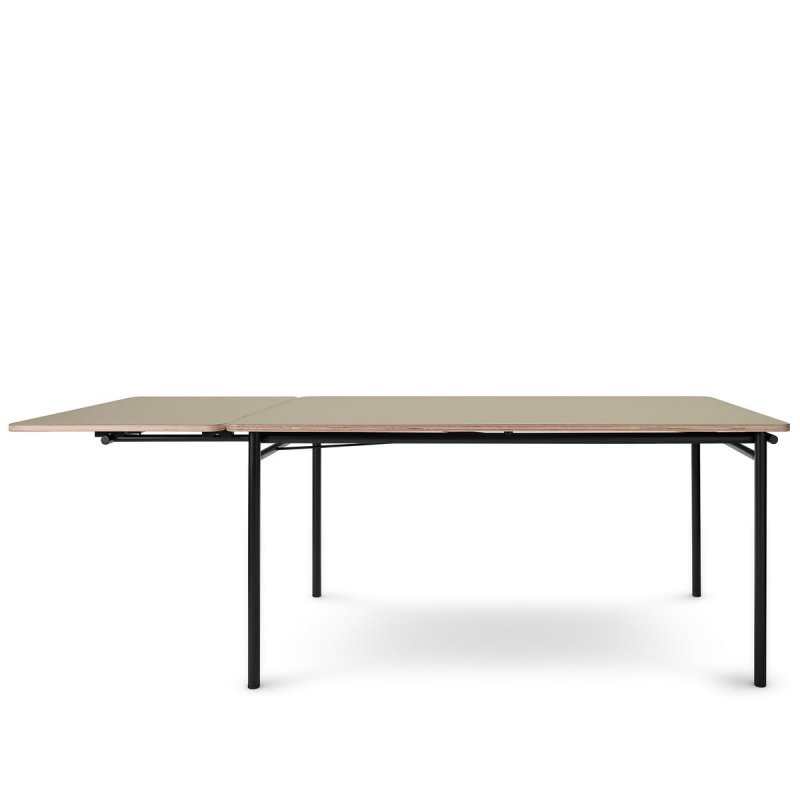 Eva Solo TAFFEL Biurko - Stół Rozkładany 90x150 - 210 cm Czarny / Blat Pebble
