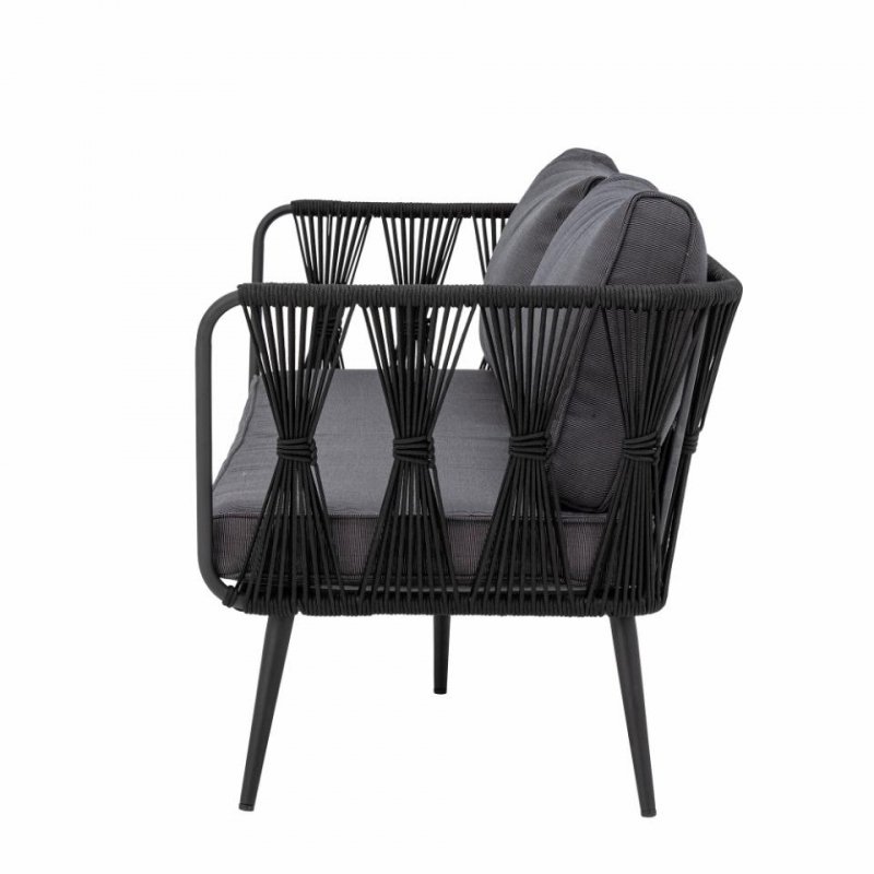 Bloomingville PAVONE Sofa Ogrodowa / Czarna
