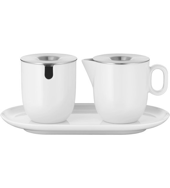 Wmf BARISTA Cukiernica i Mlecznik / Zestaw na Podstawce Biały