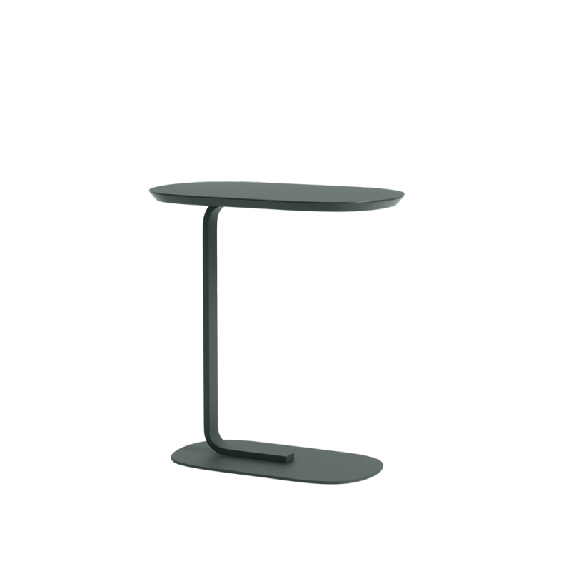 Muuto RELATE Stolik Pomocniczy - Boczny 60,5 cm Ciemnozielony