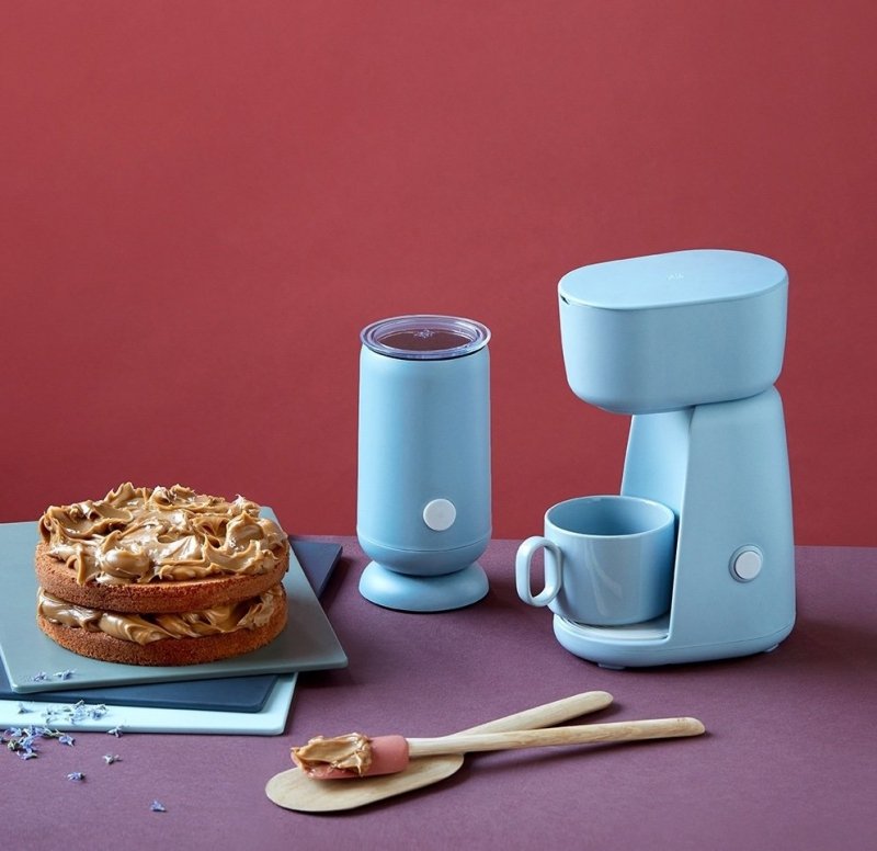 RIG-TIG by Stelton FOODIE Spieniacz do Mleka - Niebieski