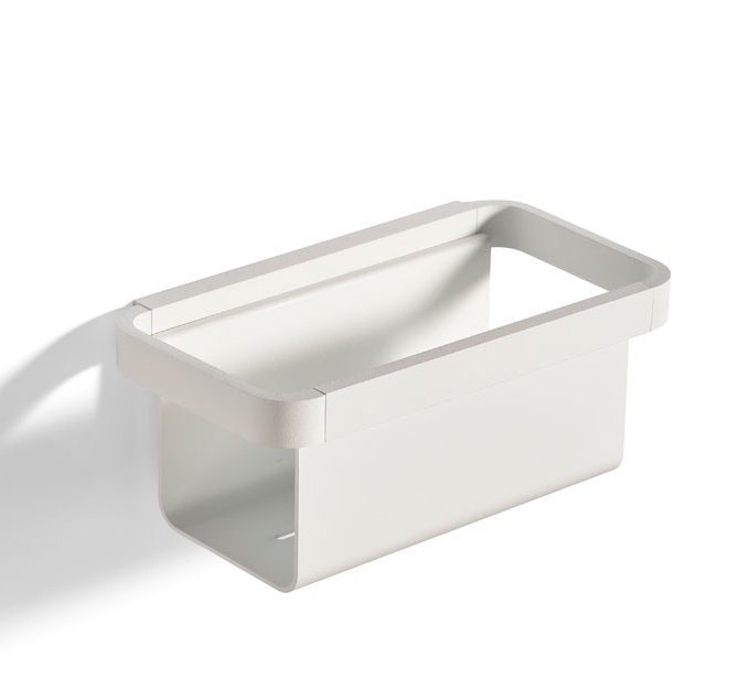 ZONE Denmark RIM Głęboka Półka Łazienkowa - Prysznicowa 22 cm Biała