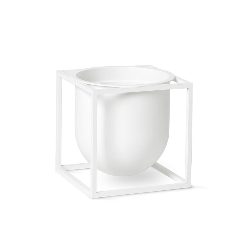 by Lassen KUBUS Doniczka do Kwiatów 14 cm Biała