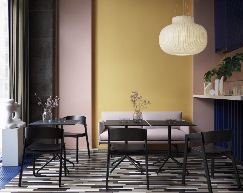 Muuto COVER SIDE Krzesło Drewniane - Czarne