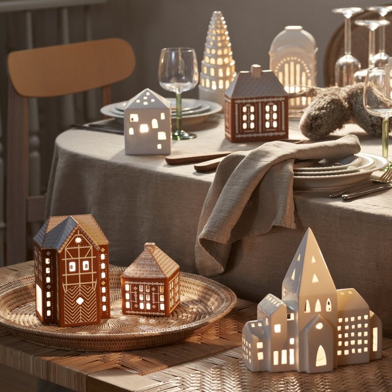 Kähler GINGERBREAD Lampion Świąteczny / Świecznik Domek z Piernika 17 cm
